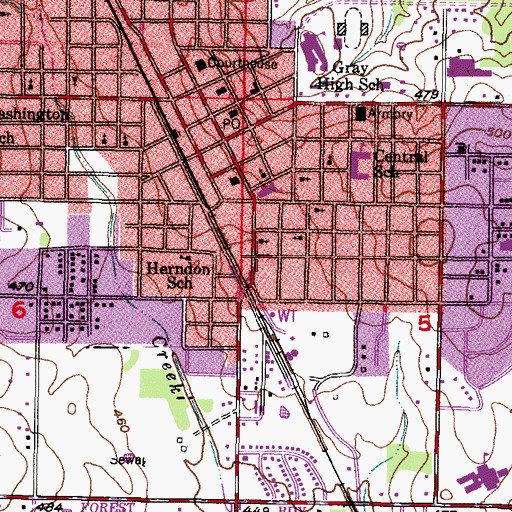Topographic Map of Jumper Shopping Center, OK