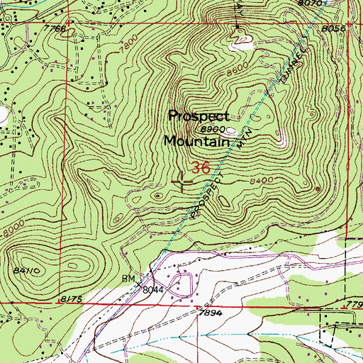 Topographic Map of Estes Pit, CO