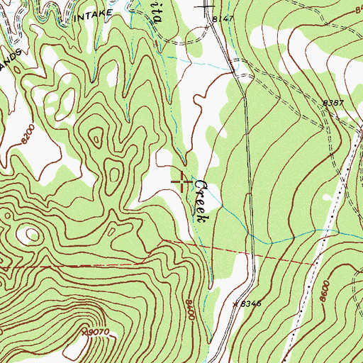 Topographic Map of Spectacle Creek, CO
