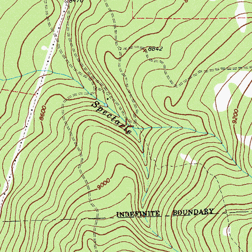 Topographic Map of Bear Creek, CO