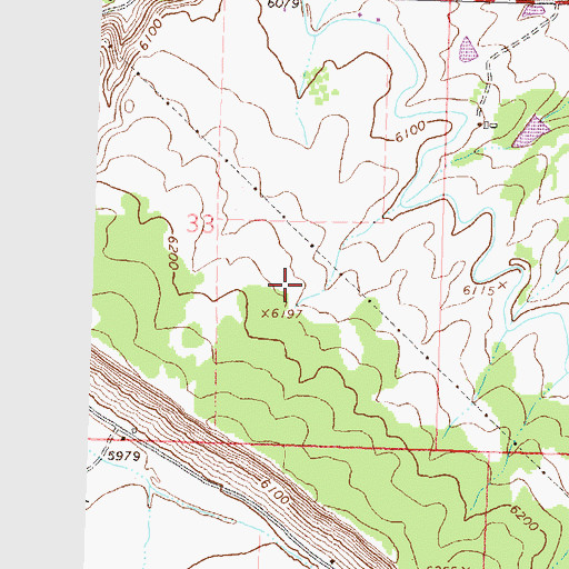 Topographic Map of Coltoc Mine, CO
