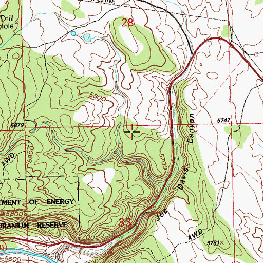 Topographic Map of Glen Mine, CO