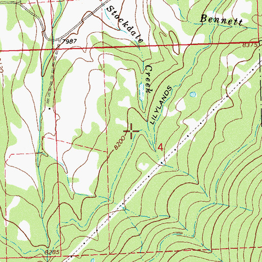 Topographic Map of Lillylands Intake, CO