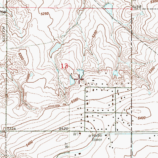 Topographic Map of Enterprise Mine, CO