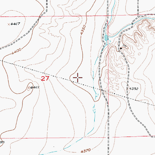 Topographic Map of Hancock Pit, CO