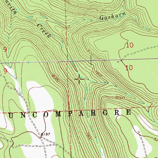 Topographic Map of Piele Draw, CO