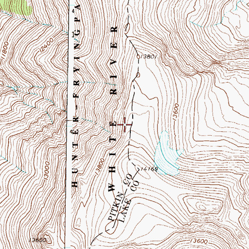 Topographic Map of Mexican Mine, CO