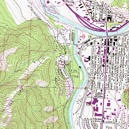 Topographic Map of Briargate Shopping Center, CO