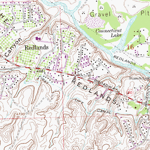 Topographic Map of Pioneer Village Shopping Center, CO
