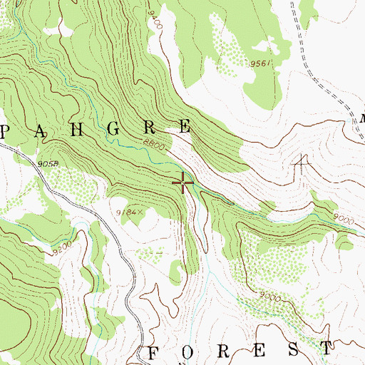 Topographic Map of McCulloch Creek, CO