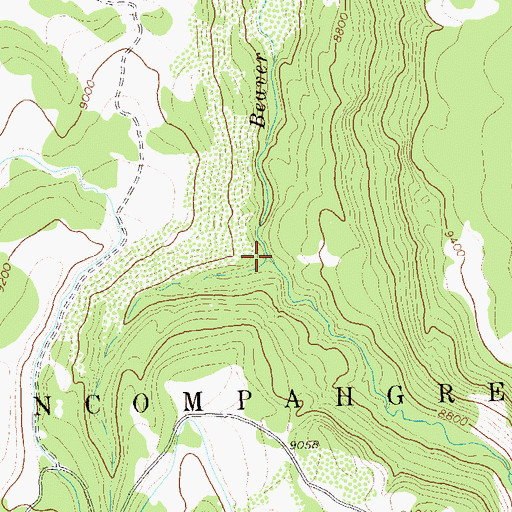 Topographic Map of West Beaver Creek, CO