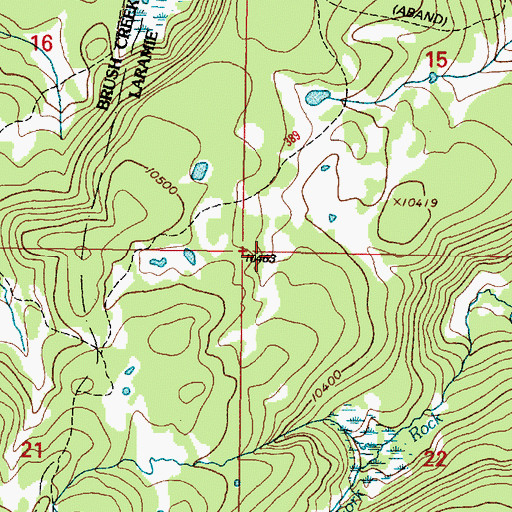Topographic Map of Sand Lake Lodge, WY