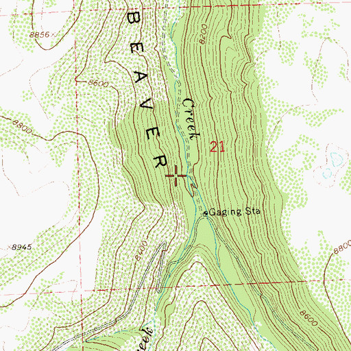 Topographic Map of Goat Creek, CO