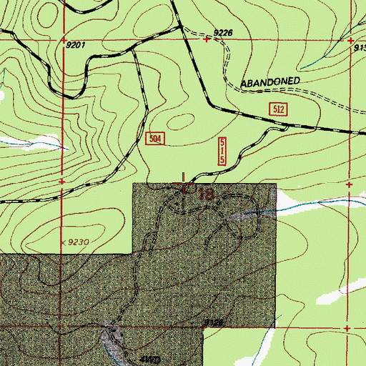 Topographic Map of Webbers Sawmill (historical), WY