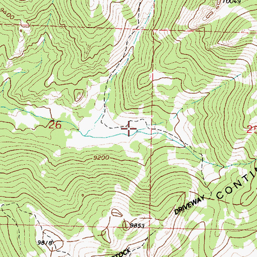 Topographic Map of Dale Creek, WY