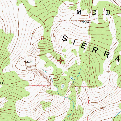 Topographic Map of McCormick Peak, WY