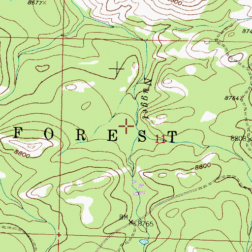 Topographic Map of Soap Creek, WY