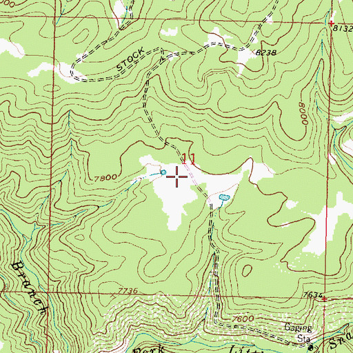 Topographic Map of Victoria Post Office (historical), WY