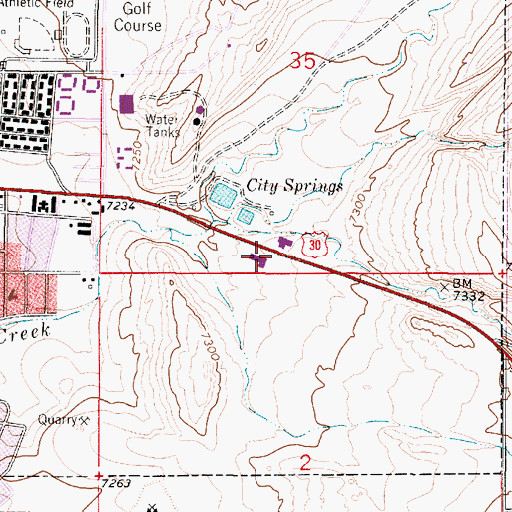 Topographic Map of Laramie Plaza, WY
