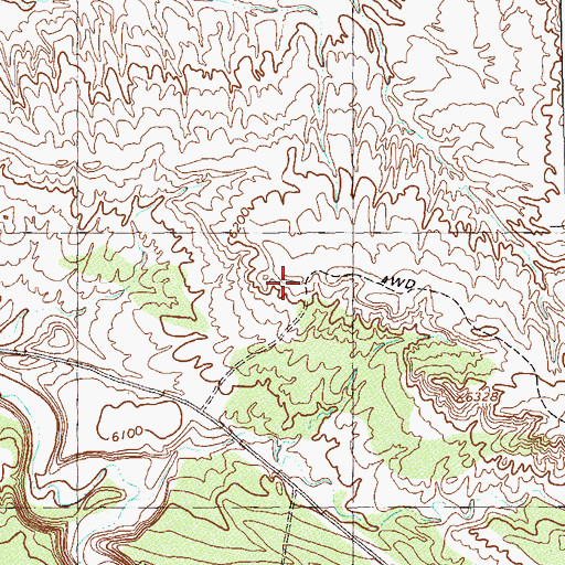Topographic Map of McCulloch Creek Ditch, CO
