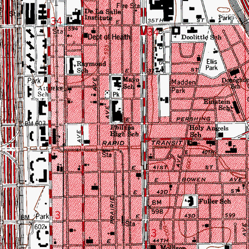 Topographic Map of Beersheba Baptist Church, IL