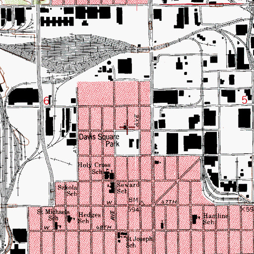 Topographic Map of Berean Memorial Baptist Church, IL