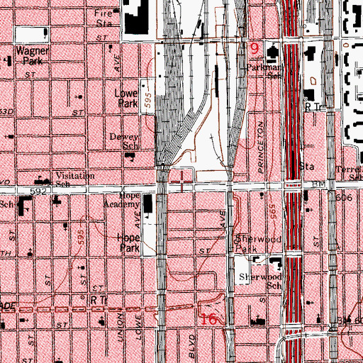 Topographic Map of Christ Tabernacle Baptist Church, IL