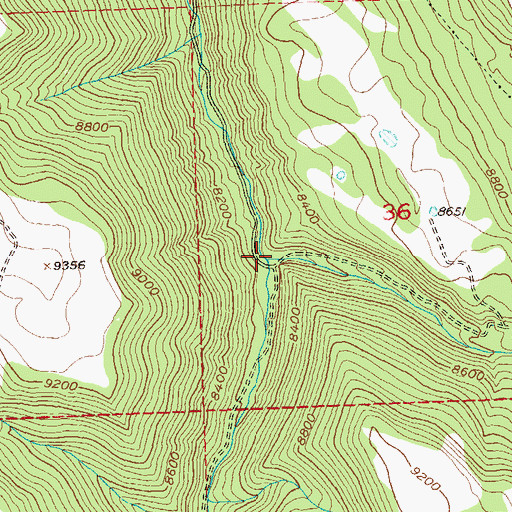 Topographic Map of Elk Creek, CO