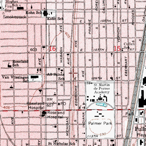 Topographic Map of Gospel Crusader-Revival Tabernacle, IL