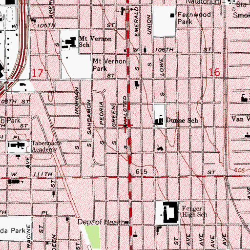 Topographic Map of Greater Mount Eagle Baptist Church, IL