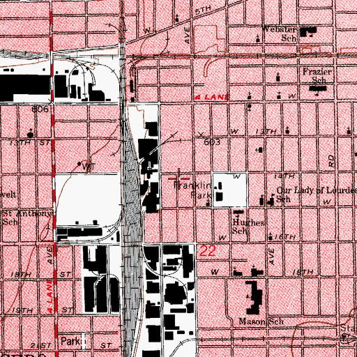 Topographic Map of Greater New Saint James Missionary Baptist Church, IL