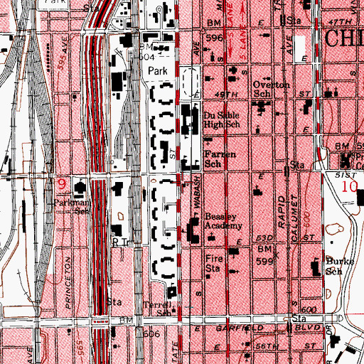 Topographic Map of Greater Shiloh Missionary Baptist Church, IL