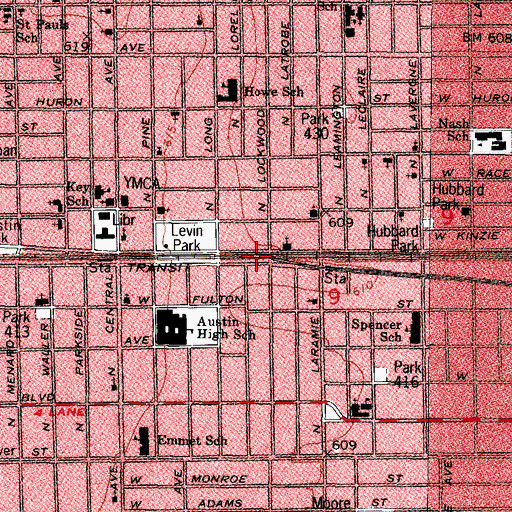 Topographic Map of Jesus Christ Mission, IL