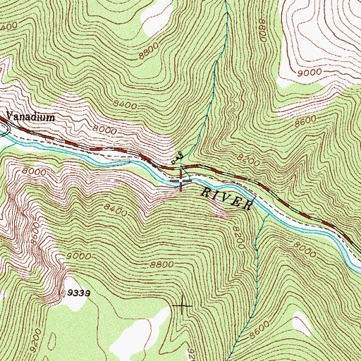 Topographic Map of Summit Creek, CO