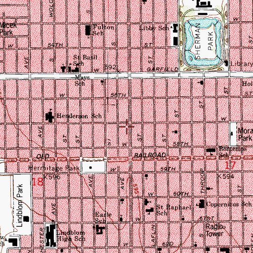Topographic Map of Kingdom of Christ Baptist Church, IL