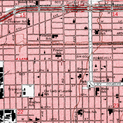 Topographic Map of Mercy Seat Missionary Baptist Church, IL