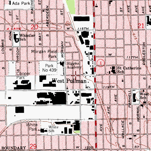 Topographic Map of Placerdale, IL