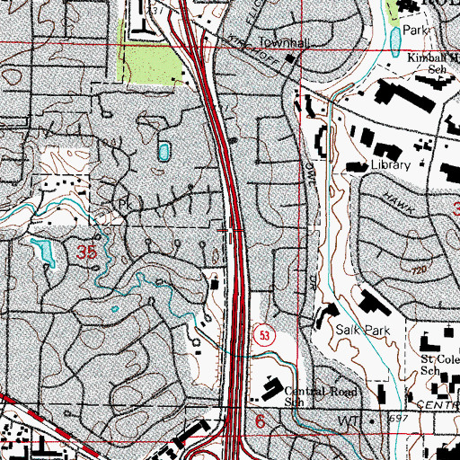 Topographic Map of Plum Branch School (historical), IL