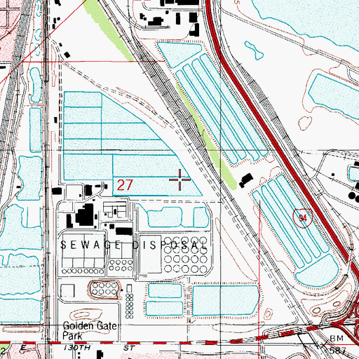 Topographic Map of Riverdale, IL