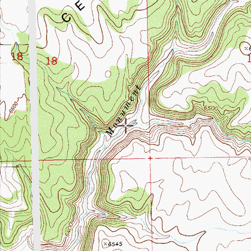 Topographic Map of Lower Monument Creek, CO