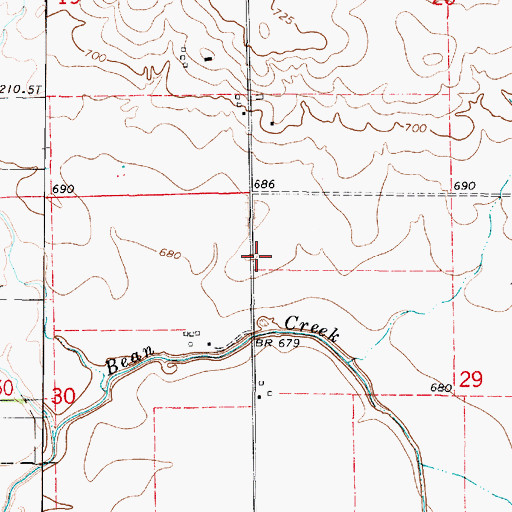 Topographic Map of Albright School (historical), IL