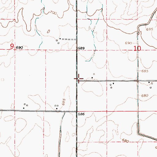 Topographic Map of Fairview School (historical), IL