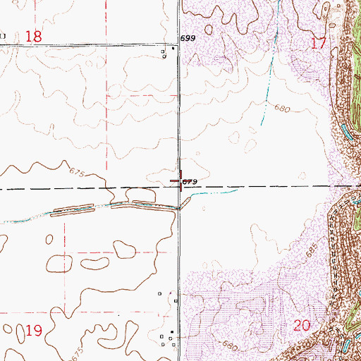 Topographic Map of Liberty School (historical), IL