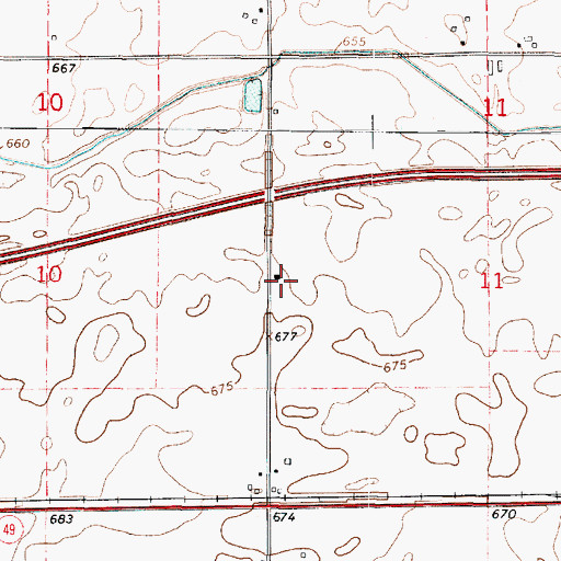 Topographic Map of Little Giant School (historical), IL