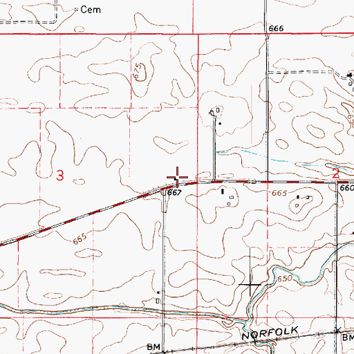 Topographic Map of Maple Grove School (historical), IL