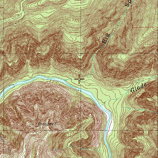 Topographic Map of Big Spring Gulch, CO