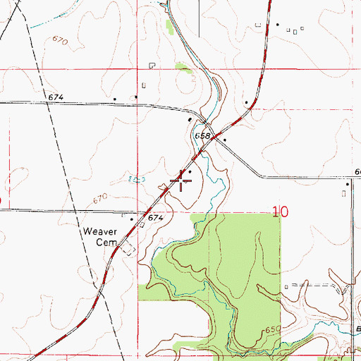 Topographic Map of Snyder School (historical), IL