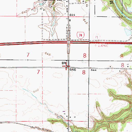 Topographic Map of Webster School (historical), IL