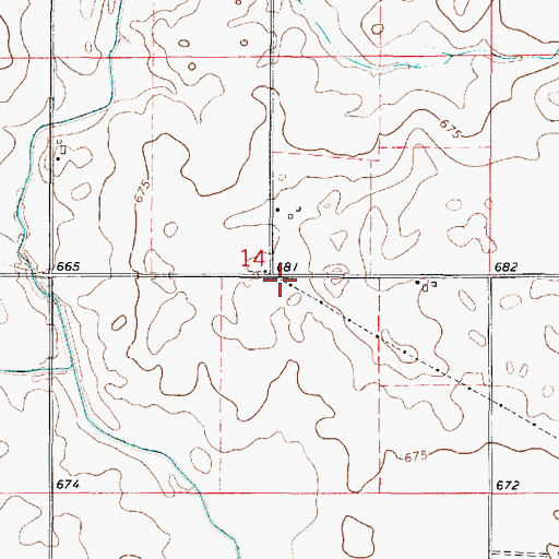 Topographic Map of Wideawake School (historical), IL