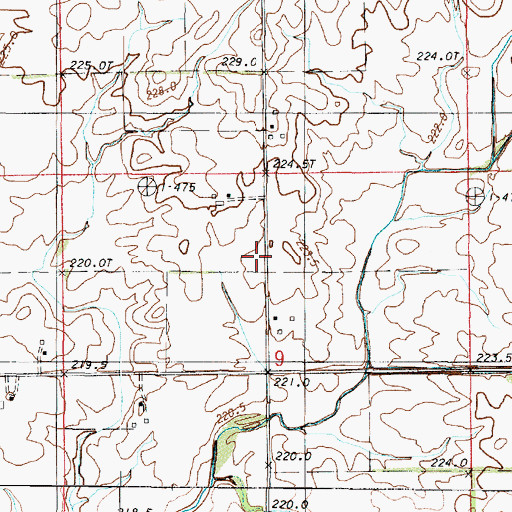 Topographic Map of Murphy School (historical), IL